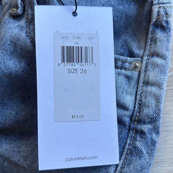 Calvin Klein Jeans Low Rise Loose blue Jeans size 26X30 NWT in packaging - Picture 10 of 12